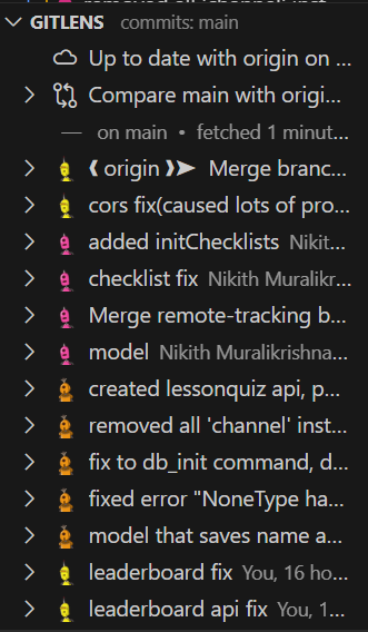 Commits